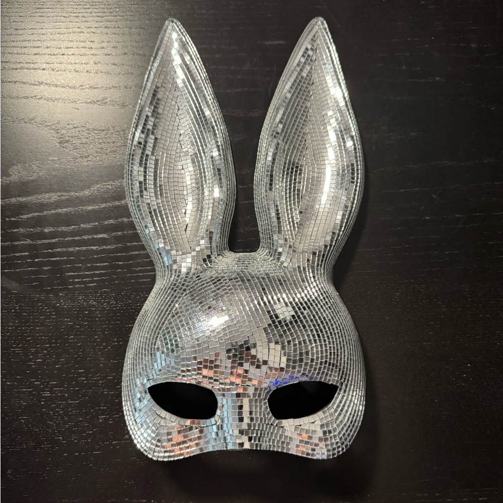 Silver Party Bunny Mask